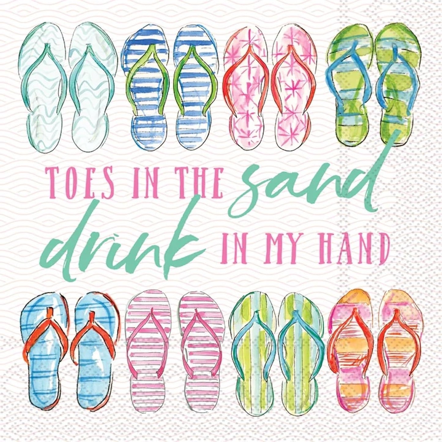 Cocktail Napkins - Sand In My Toes - Findlay Rowe Designs