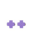 Enewton - Signature Cross Stud - Purple - Findlay Rowe Designs