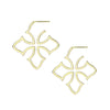 Natalie Wood - Grace Cross Hoop Earrings - Findlay Rowe Designs