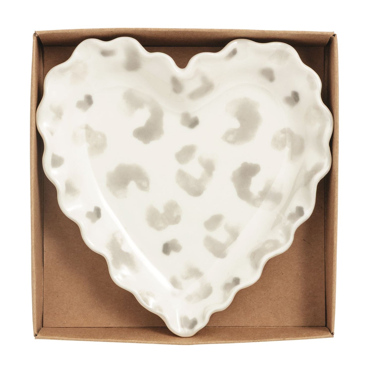 Mud Pie - Trinket Tray - Heart Leopard - Findlay Rowe Designs