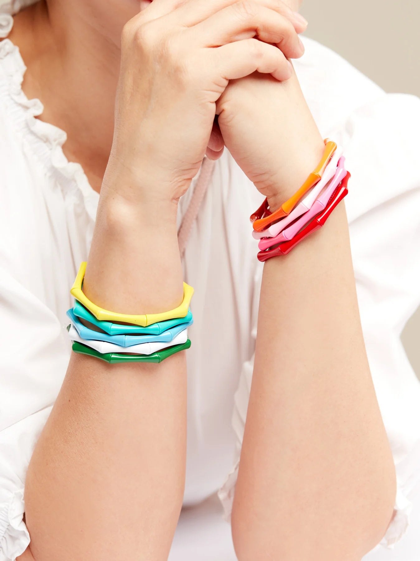 Bracelet - Enamel Stretch Bamboo - Findlay Rowe Designs