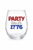 Queens Jewels - Stemless Wine - Jeweled - Findlay Rowe Designs