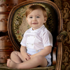 Feltman Brothers - Boys - Bobby Suit Dbl Breast  Navy White - 6mo - Findlay Rowe Designs