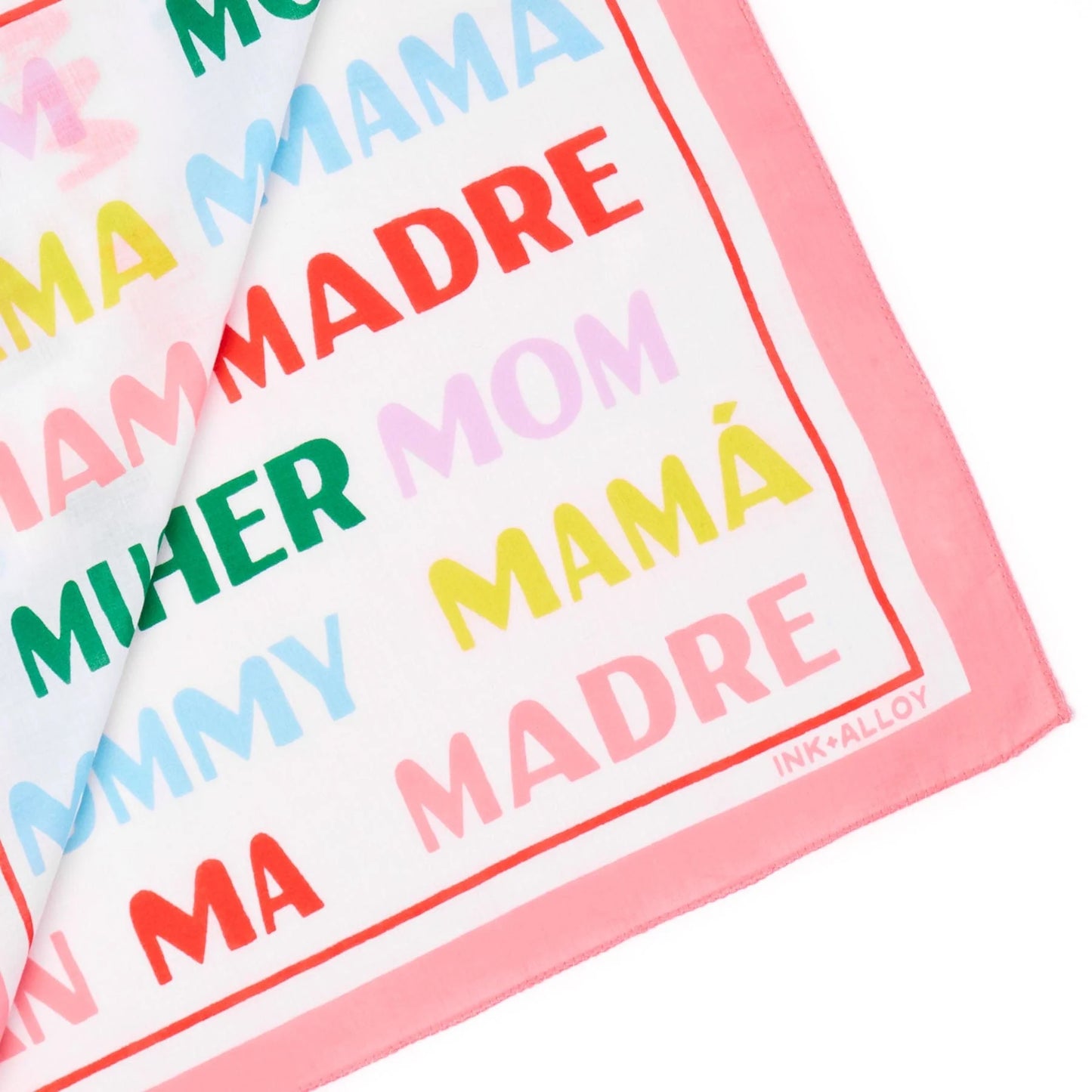 Ink & Alloy - Scarf Foulard - Carson Mom Print - 21x21 - Findlay Rowe Designs