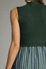 Entro - Dress - Midi Sleeveless Mock - Hunter Green Stripe - Findlay Rowe Designs