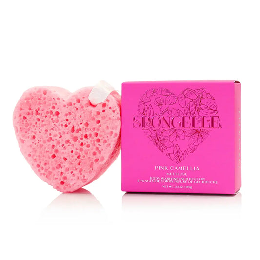 Spongelle - Heart Buffer - Pink Camellia