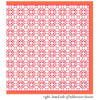 Caspari - Tablecloth  - Cloth - Garden Trellis - Fuchsia & Orange