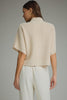 Entro - Top - Dolman Sleeve Ribbed Mock Sweater - Ecru - Findlay Rowe Designs