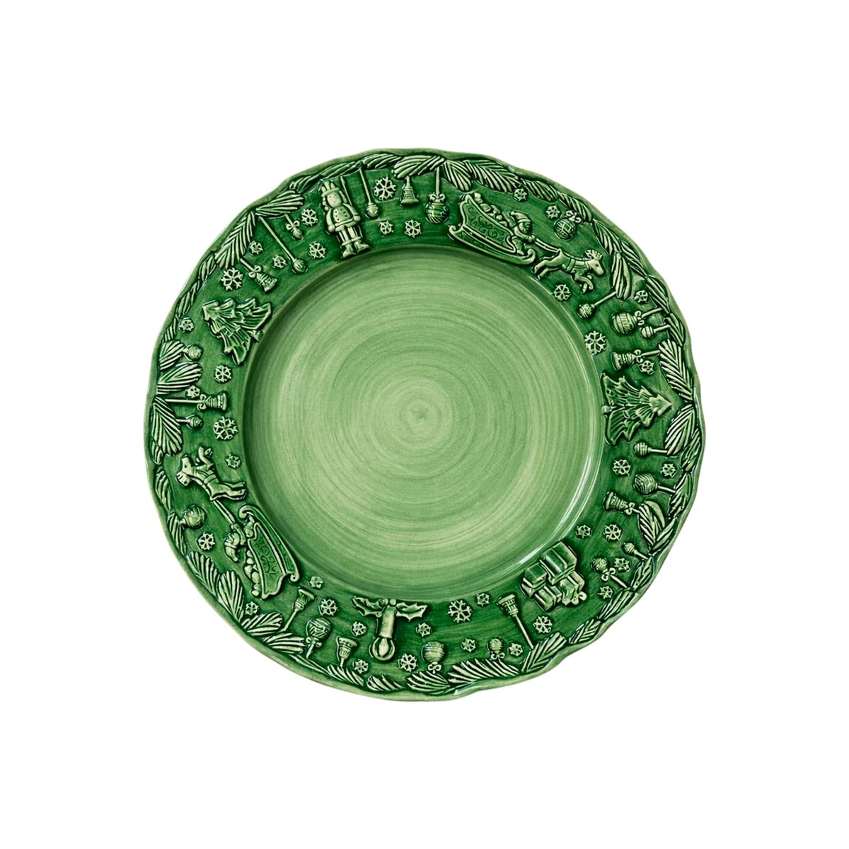 Vietri - Fiabe Di Natale - Green Salad Plate - Findlay Rowe Designs