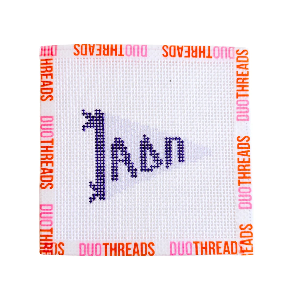 Duo Threads -  Needlepoint Canvas - Sorority Pennant