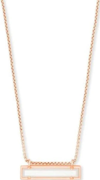 Clearance - Kendra Scott - Leanor Necklace Rose Gold  - Ivory Mother of Pearl - Findlay Rowe Designs