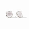 Julie Vos - Earrings - Honey Stud - Clear Crystal - Silver