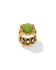 Kendra Scott - Ring - Vintage Gold Chartreuse Green Mother Of Pearl - Size 8 - Findlay Rowe Designs