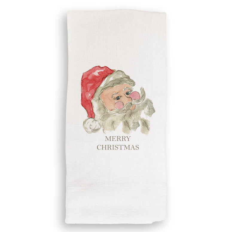 Towel - Red Santa - Merry Christmas
