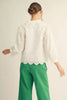Jodifil - Top - V Neck Lace - White - Findlay Rowe Designs