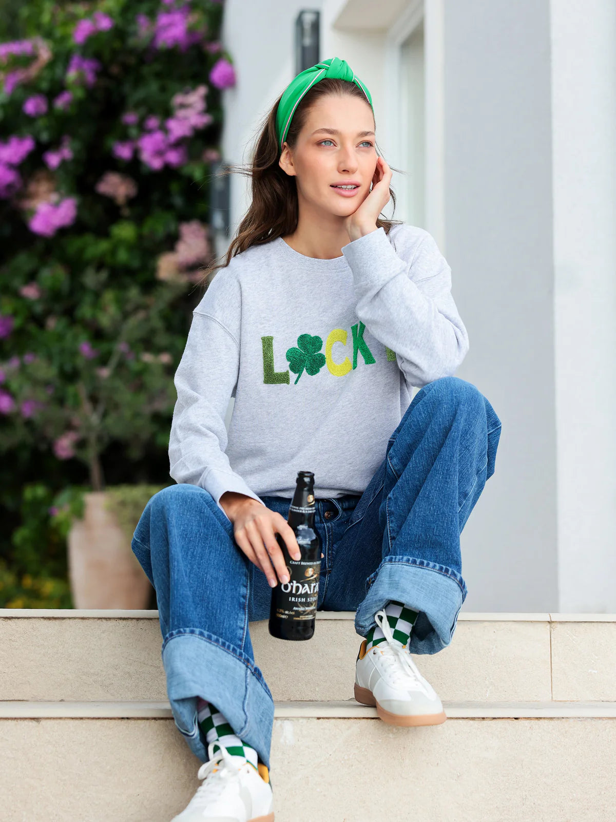 Shiraleah - Socks - Lucky Check - Green White - Findlay Rowe Designs