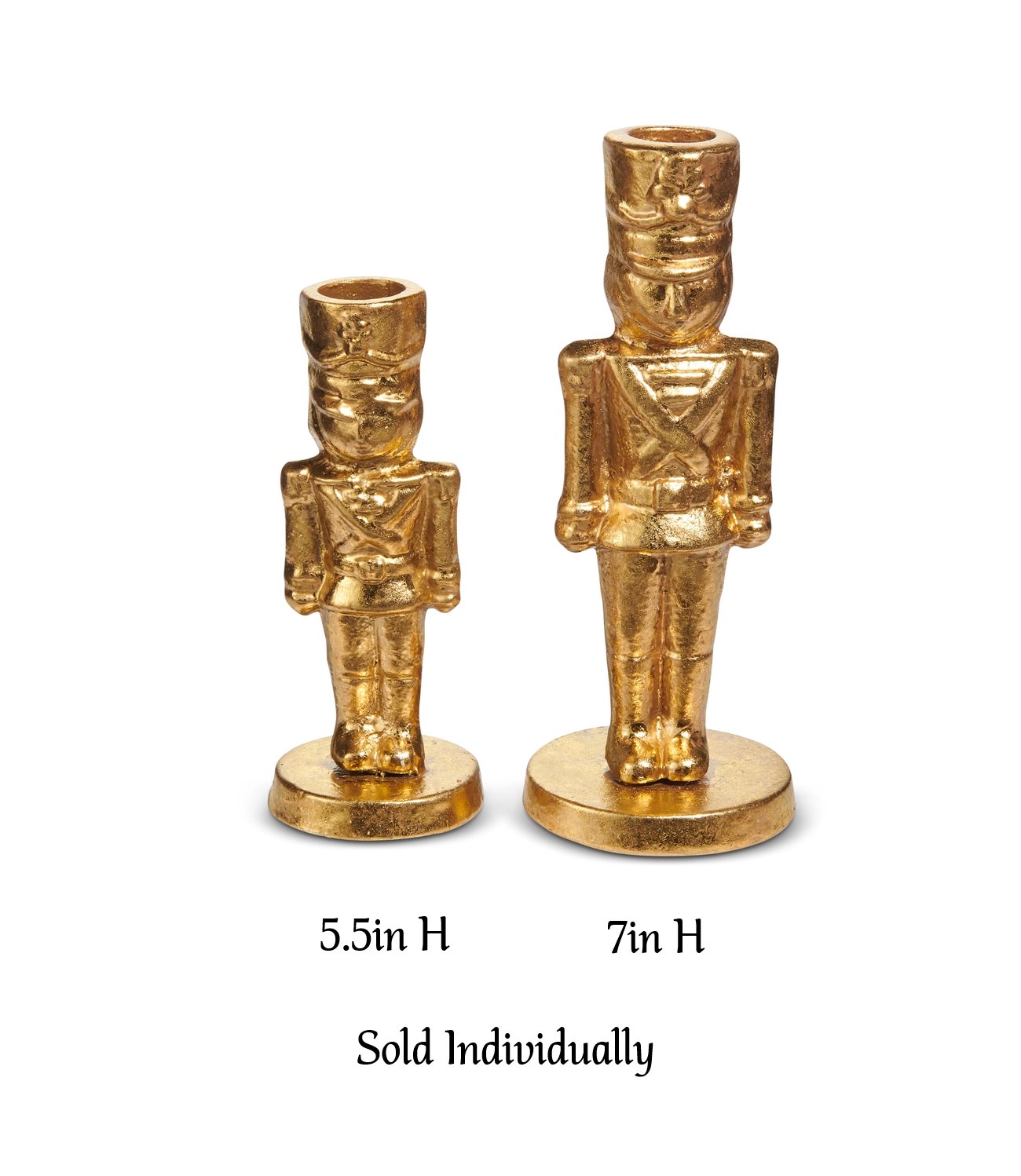Candle Holder - Taper - Nutcracker - Gold - Findlay Rowe Designs