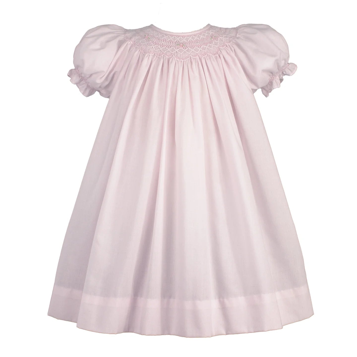 Petit Ami- Bishop Smocked Daygown with Pearls