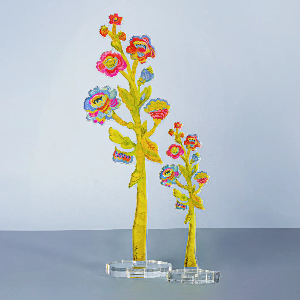 Kimberly Hodges - Acrylic Art - Large Flower -  Strawberry Stalk - Findlay Rowe Designs