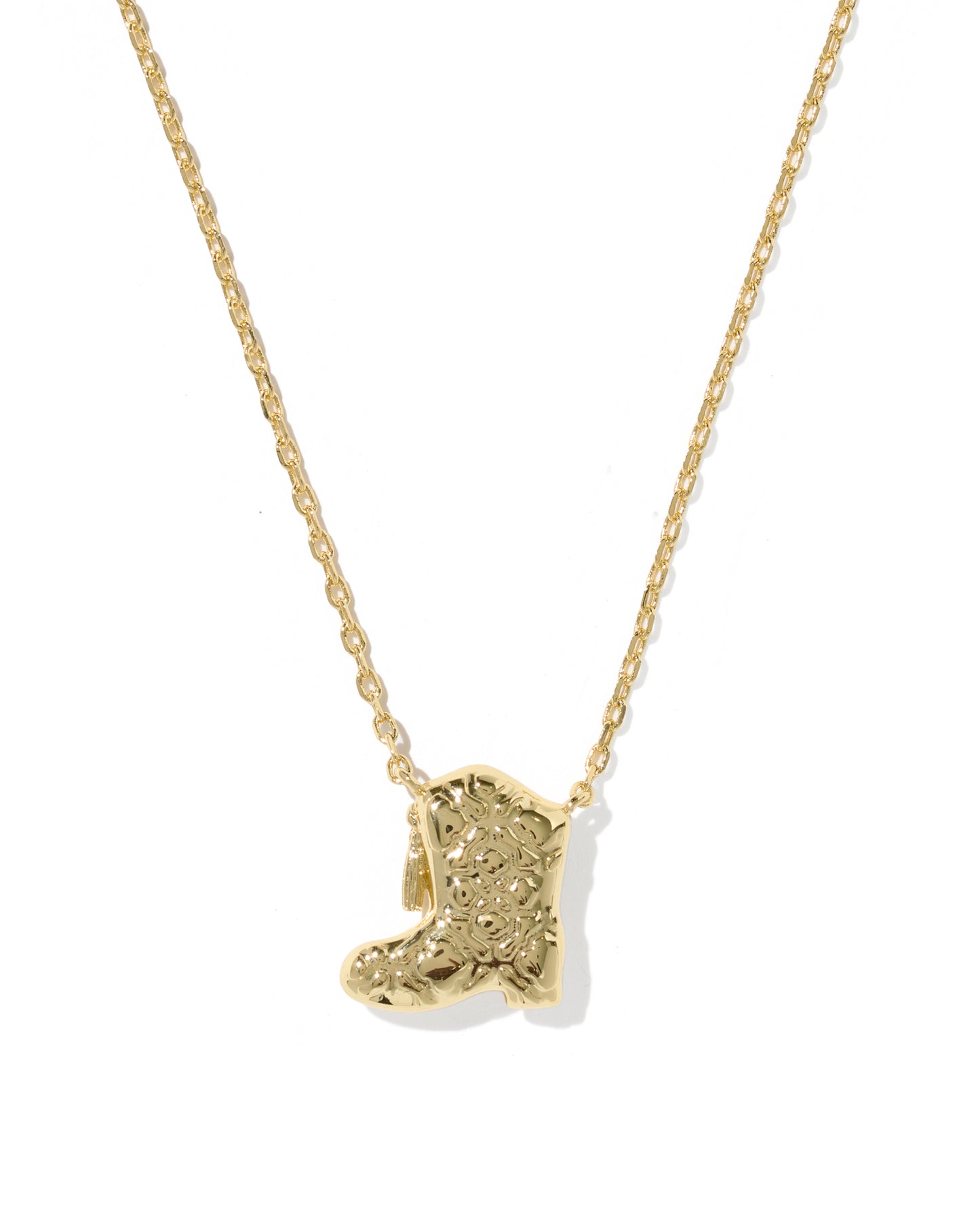 Kendra Scott - Necklace -  Drill Team Boot Gold Short Pendant - Findlay Rowe Designs