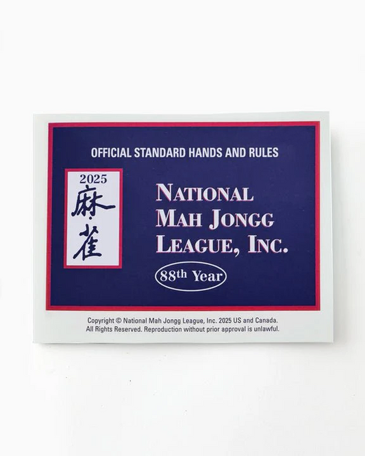 Oh My Mahjong - 2025 National Mah Jongg League Playing Card