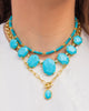 Kendra Scott- Daphne Convertible Gold Link Necklace in Variegated Turquoise Magnesite - Findlay Rowe Designs