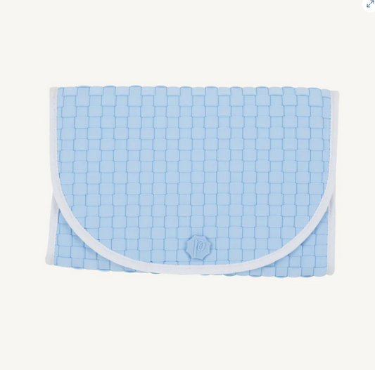 TBBC x Pluie - Pret Changing Clutch - Buckhead Blue - Findlay Rowe Designs
