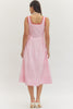 Entro - Dress - Midi Sleeveless - Pink Stripe - Findlay Rowe Designs