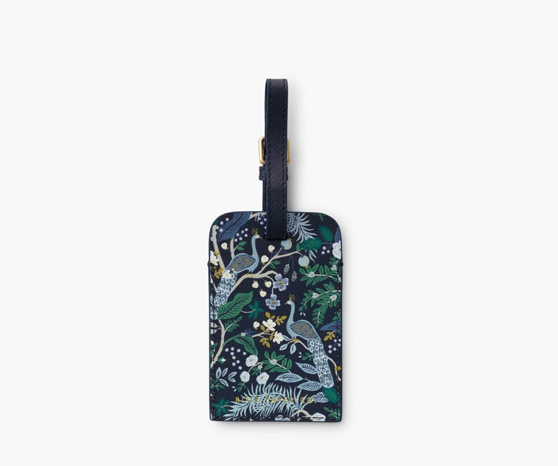 Rifle Paper Co Peacock Luggage Tag Findlay Rowe Designs