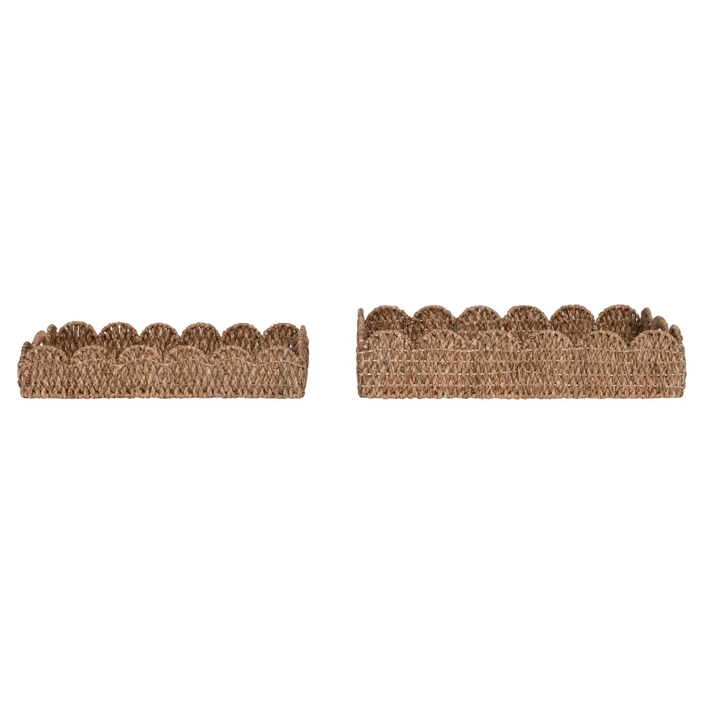 Scalloped Braided Bankuan Trays - Findlay Rowe Designs