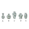 Vases - Green and White Chinoiserie - Primrose and Lotus - Findlay Rowe Designs