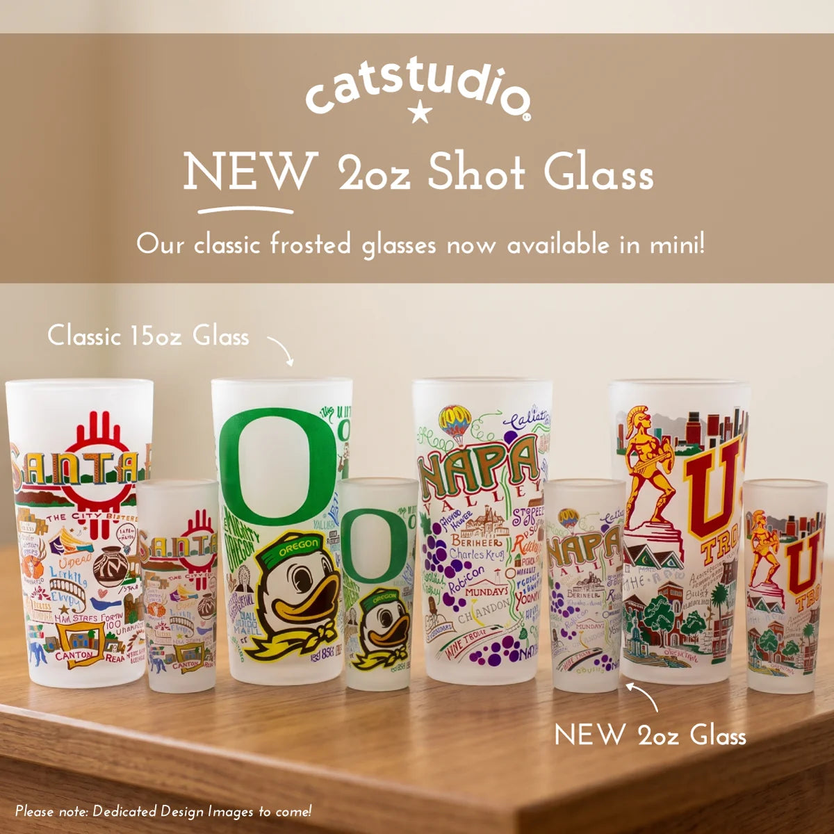 Catstudio - Collegiate Shot Glass 2oz