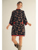 Dress - Leopard Sweater Red Trim - Findlay Rowe Designs