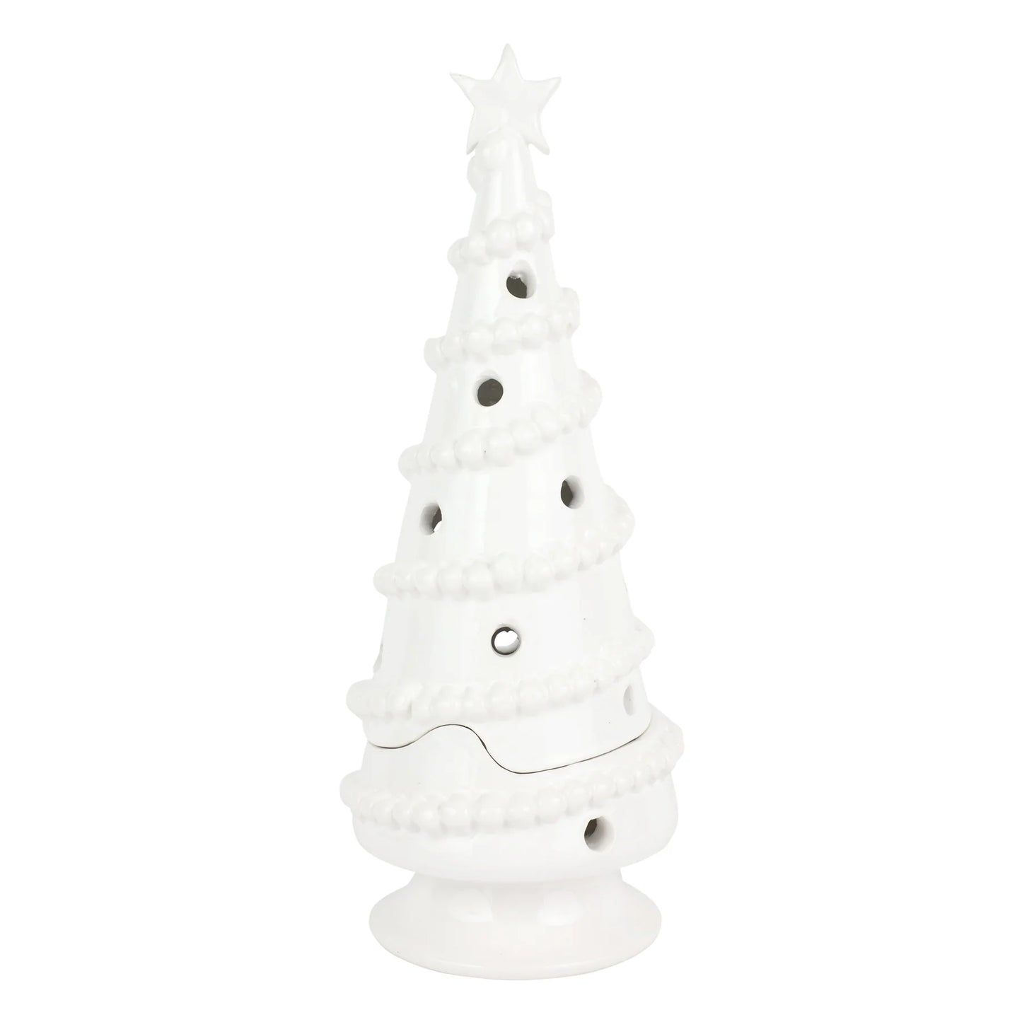 Clearance - Vietri - Foresta - White Large Garland Tree
