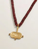 Spartina - Necklace - Salt Marsh Beaded Charm 18" - Bordeaux