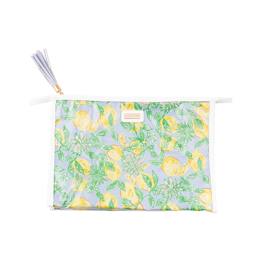 Lilly Pulitzer - Oversized Pouch - Make Lemonade - Findlay Rowe Designs