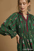 Umgee - Dress - Striped Floral Print Midi - Forest Green - Findlay Rowe Designs