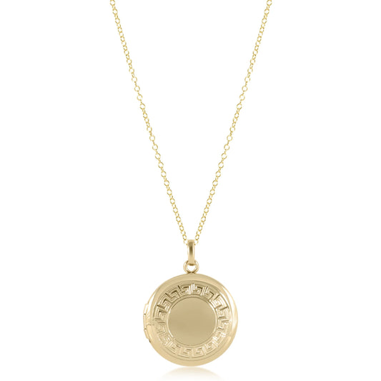 Enewton - 16" necklace gold - cherish small gold locket - Findlay Rowe Designs