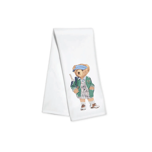 Towel - Tennis Bear - Findlay Rowe Designs