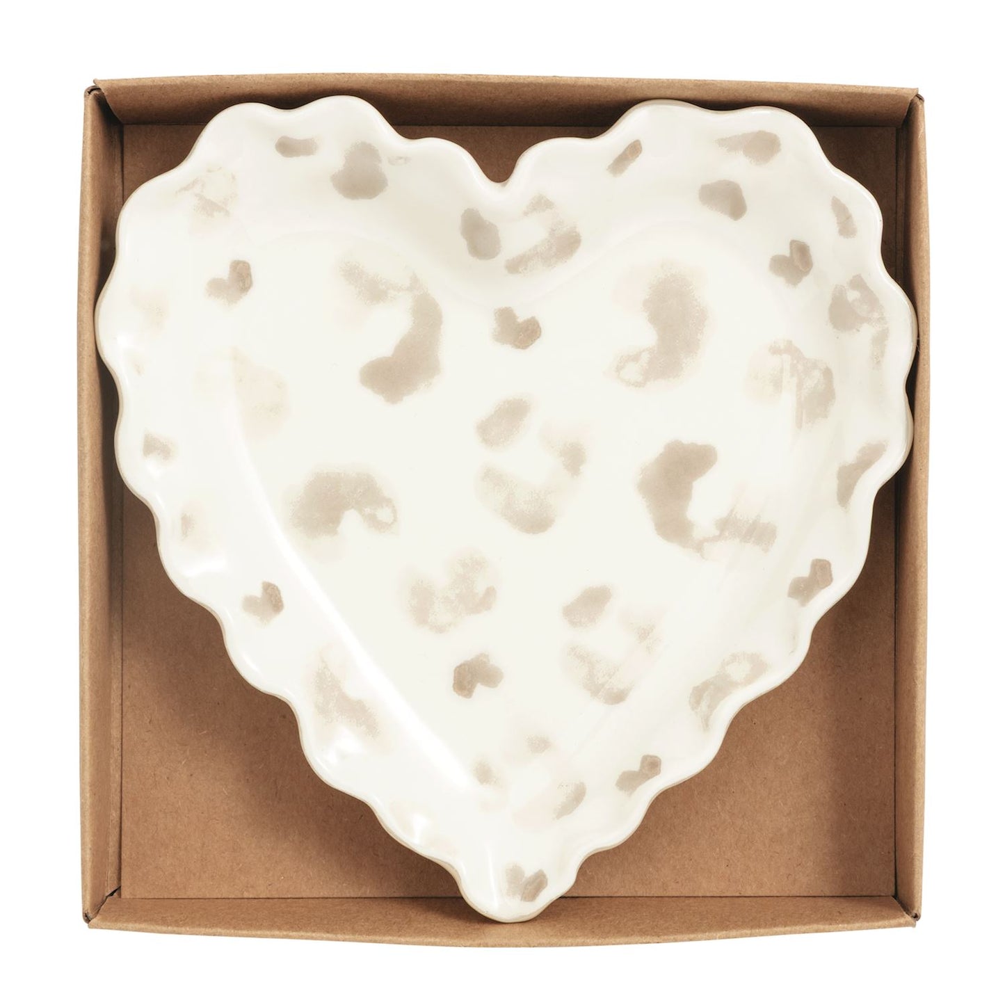 Mud Pie - Trinket Tray - Heart Leopard - Findlay Rowe Designs
