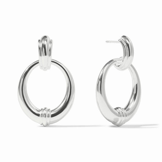Julie Vos - Earring - Silver - Portofino Doorknocker - Findlay Rowe Designs