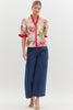 Top - Floral Short Sleeve - Pink Ruffles - Findlay Rowe Designs