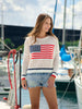 Shiraleah -  Mesh Sweater - American Flag - Findlay Rowe Designs