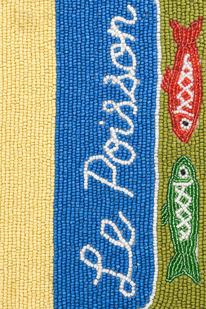 America and Beyond - Beaded Shoulder Bag  - Fish Tales