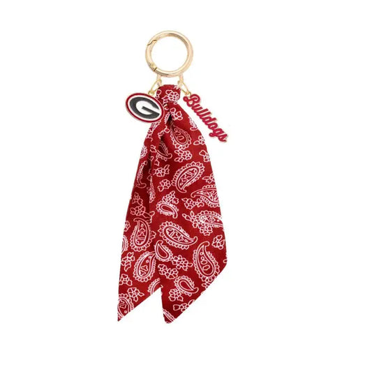 Bag Charm - Bandana - UGA Logo