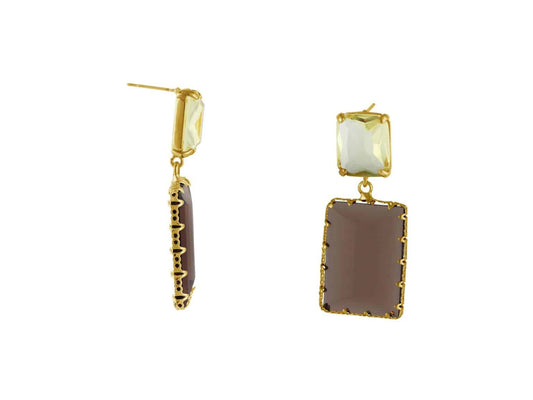 Cosette Allure Stone Cut Luxe Earrings - Findlay Rowe Designs