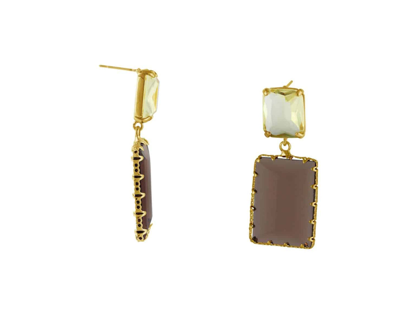 Cosette Allure Stone Cut Luxe Earrings - Findlay Rowe Designs
