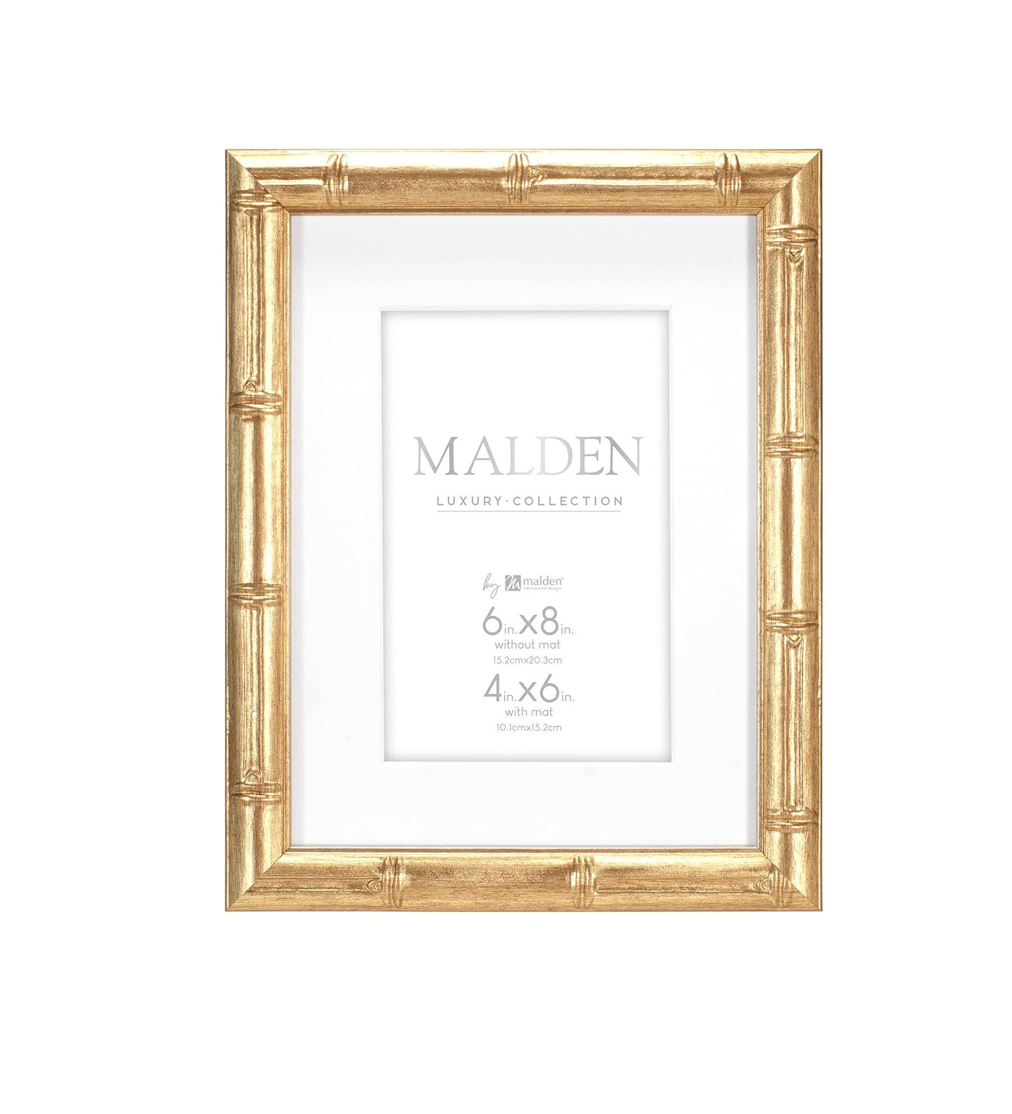 Malden Frame - 4x6 - Matted Gold Bamboo - Findlay Rowe Designs