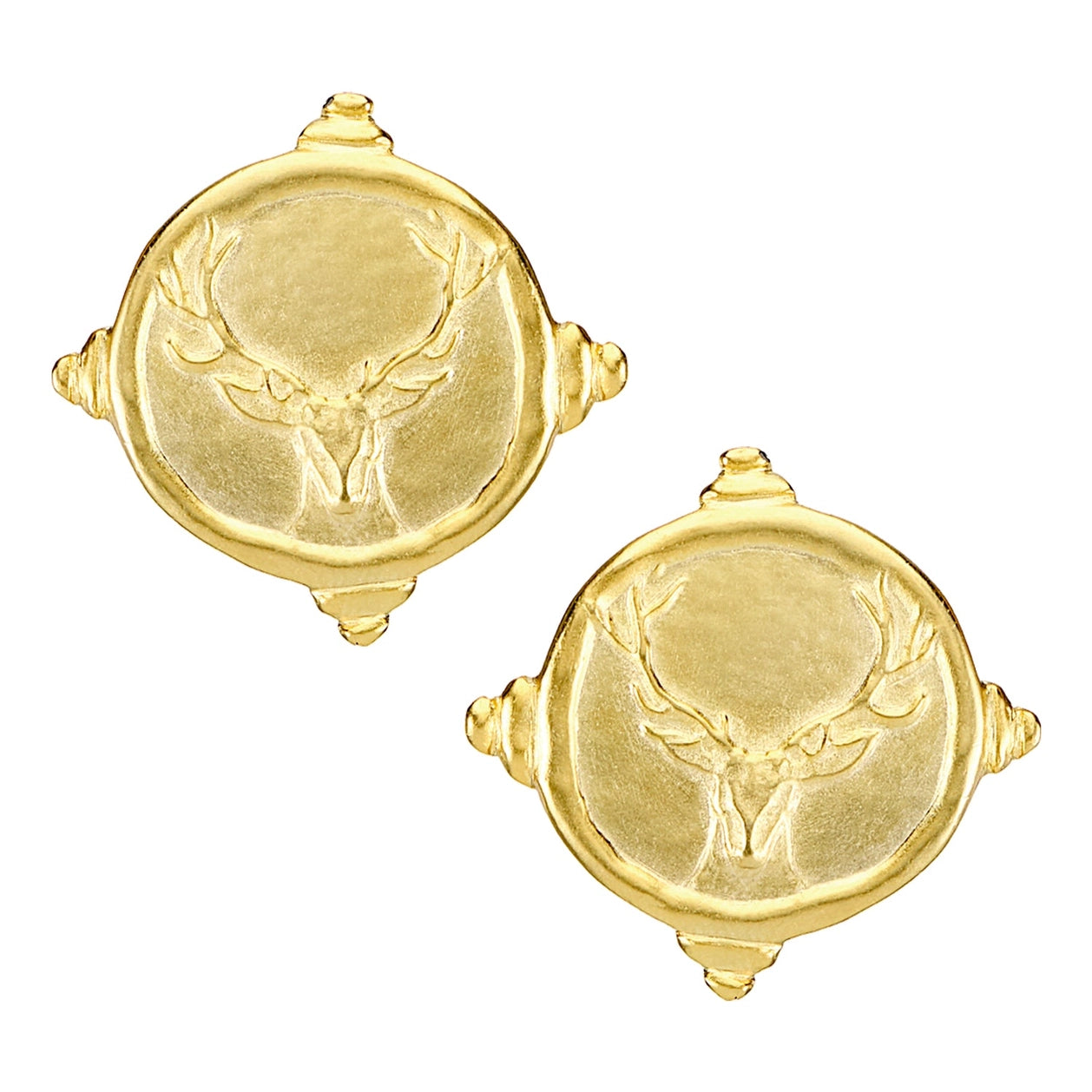 Susan Shaw - Earrings - Stag Studs