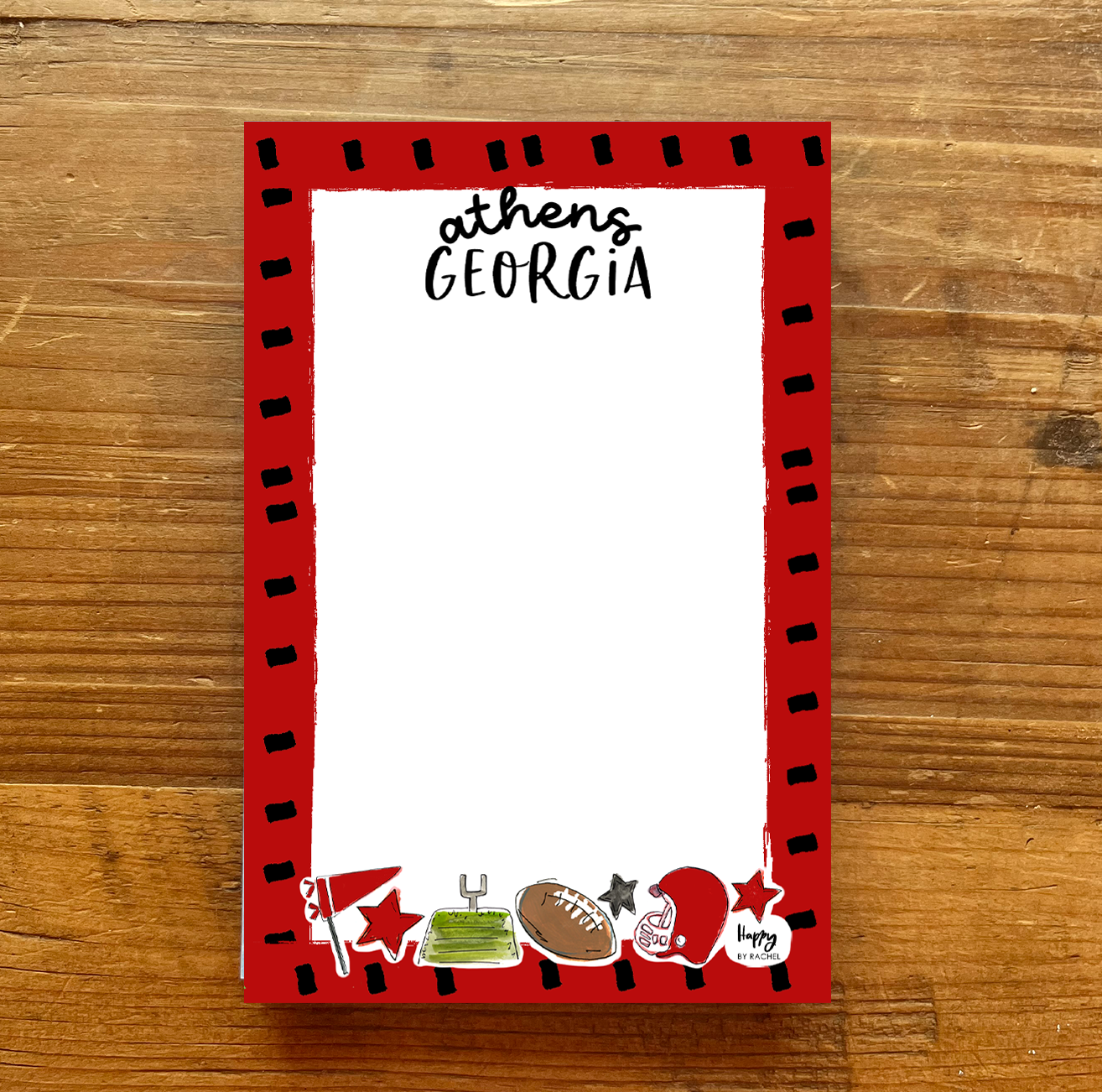Happy by Rachel - Notepads - 4x6 Collegiate Gameday